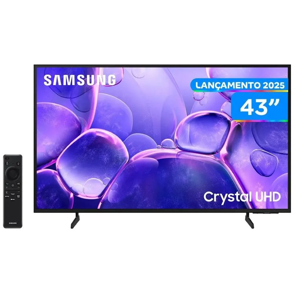 Smart TV 43"" Samsung 4K UHD Crystal UHD UN43U8600FGXZD Tizen Bixby 3 HDMI