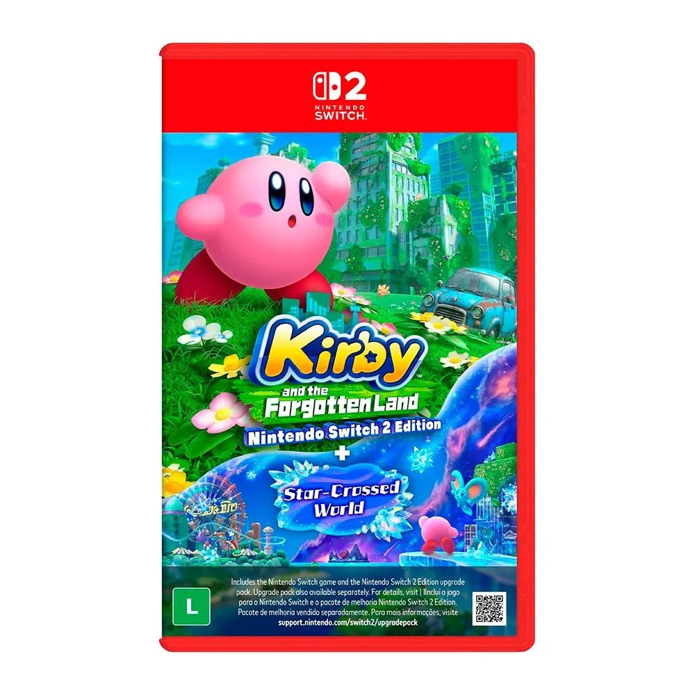 Jogo Kirby and the Forgotten Land + Star-Crossed World, Para Nintendo Switch 2 - NBSPARZGB