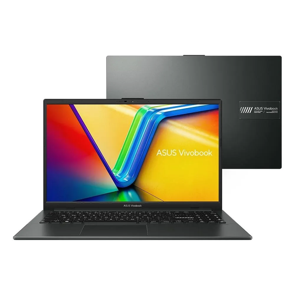 "Notebook ASUS VivoBook Go 15 E1504FA, AMD Ryzen 5 7520U, 8GB RAM, 512GB SSD, Tela 15.6"" FHD, KeepOS, Preto - E1504FA-NJ732"