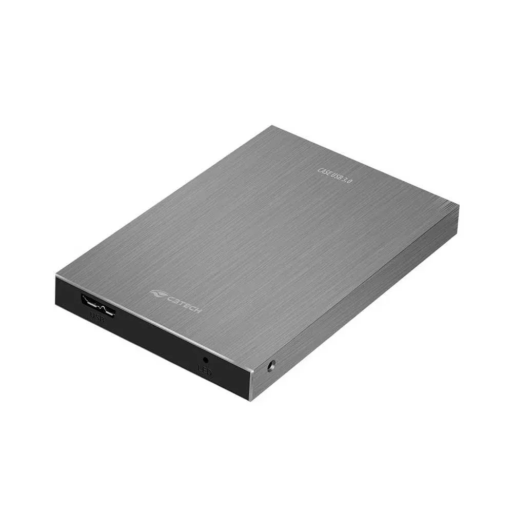 "Gaveta C3tech Para Hd Externo 2,5"" Usb 3.0 Ch-400si Prata"