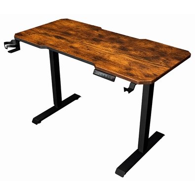 Mesa Gamer Lift Rise Mode Madeira MDF, Com Regulagem de Altura Elétrica, 1 Motor, 3 Memorizações, Rústico - RM-ML-01-MR