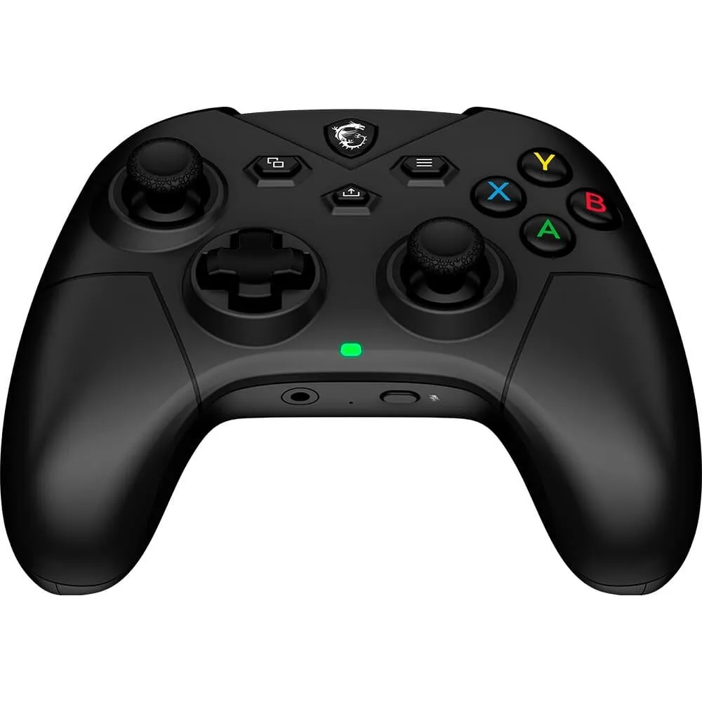 Controle Gamer Sem Fio MSI Force GC300 Wireless, 2.4GHz, Bluetooth, USB2.0 Tipo-C, PC e Android, Preto - FORCEGC300W