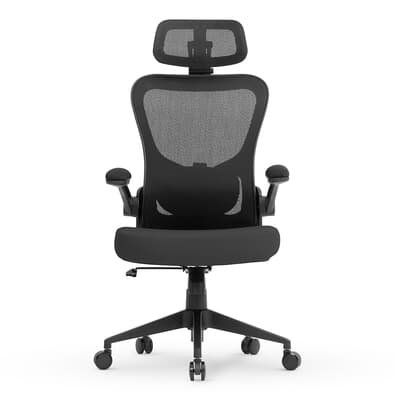 Cadeira de Escritório Ergonômica DT3 Vita Headrest, Até 110Kg, Mesh Spandex, Cinza Escuro - 14230-0