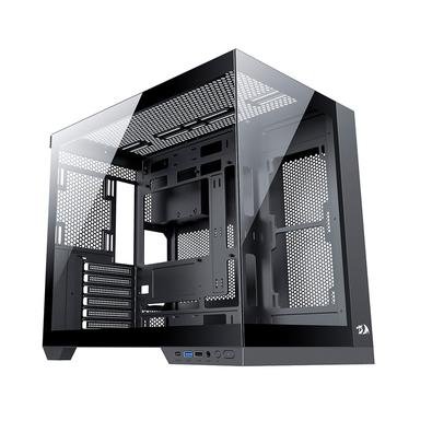 Gabinete Gamer Redragon Wideload Pro, Mid Tower, ATX, Lateral em Vidro Temperado, Preto - CA-604B-PRO