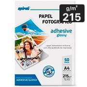 Papel Fotográfico Glossy Adesivo, A4, 215g, AG215-50, Spiral - PT 50 FL