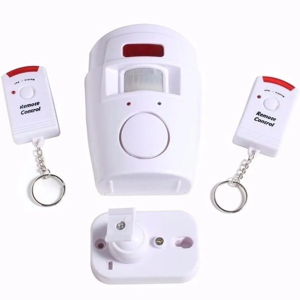 Kit Alarme Sem Fio Residencial Apt Comercial Com 2 Controle Remoto