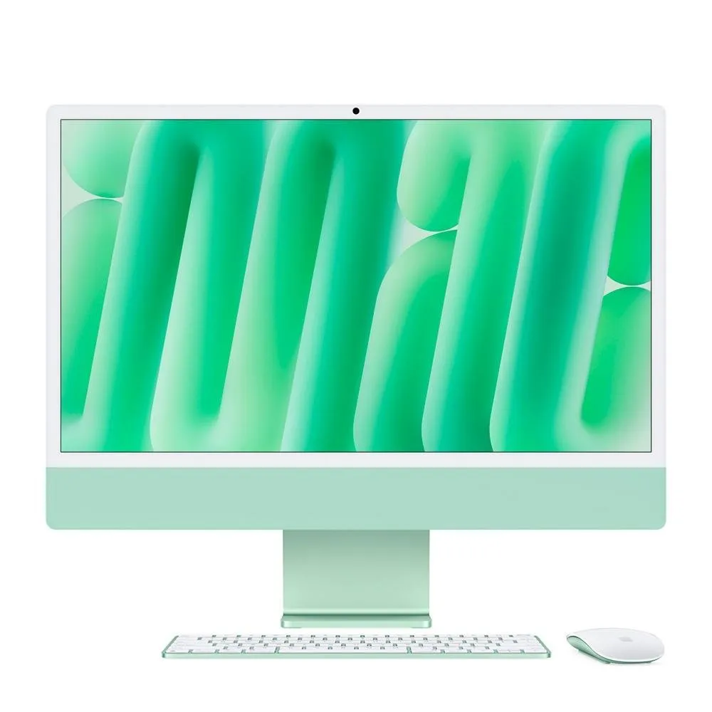 "iMac Apple Tela Retina 24"" 4.5K, Chip M4, CPU 10 Núcleos, GPU 10 Núcleos, Neural Engine de 16 Núcleos, 16GB RAM, 512GB SSD, Verde - MWV03BZ/A"
