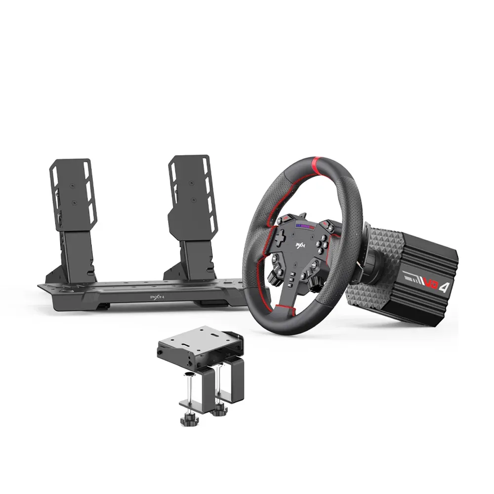 Volante Gamer Simulador Pxn Vd4 Bundle Pedais Torque Realista 4nm