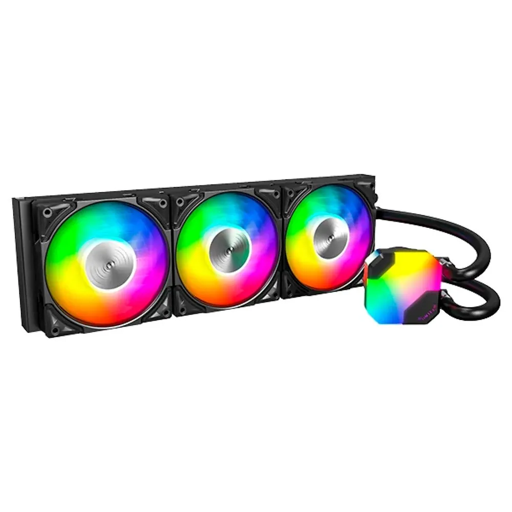 Water Cooler Montech HyperFlow, 360mm, com 3 Fans ARGB, Preto - HyperFlow ARGB 360 (B)