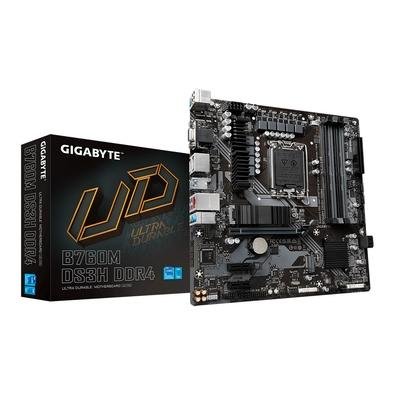 Placa-Mãe Gigabyte B760M DS3H Rev. 1.0, LGA1700, DDR4, Preto - B760M DS3H DDR4