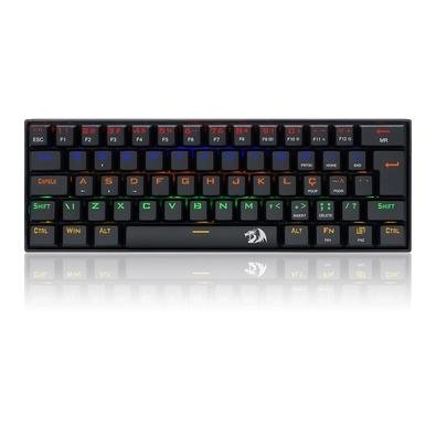 Teclado Mecânico Gamer Redragon Lakshmi, Rainbow, Switch Black, ABNT2, Preto - K606R (PT-BLACK)