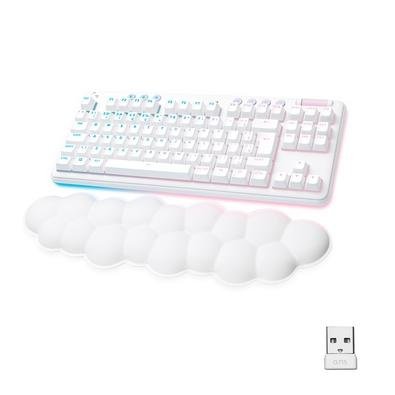 Teclado Mecânico Gamer Sem Fio Logitech G715 LIGHTSPEED Switch GX Brown Tactile, RGB, Layout ABNT, Apoio em Formato de Nuvem - 920-010702