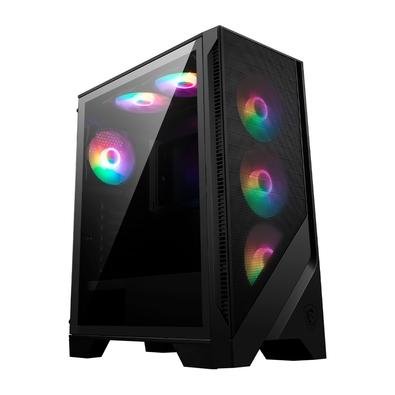 Gabinete Gamer MSI MAG Forge 120A Airflow, Mid Tower, Lateral em Vidro, 6x FANs RGB, ATX, Preto - 306-7G23A21-809