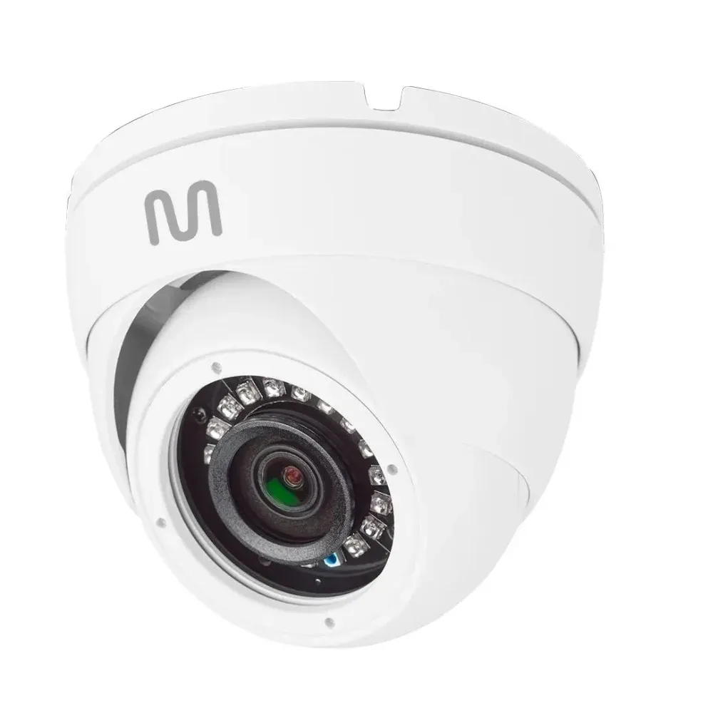 Câmera Ip Dome Metal Poe 5 Mp Infravermelho 30m Dwdr Detecção De Movimento Com Alarme Sensor Sony Starvis Giga Gs0373