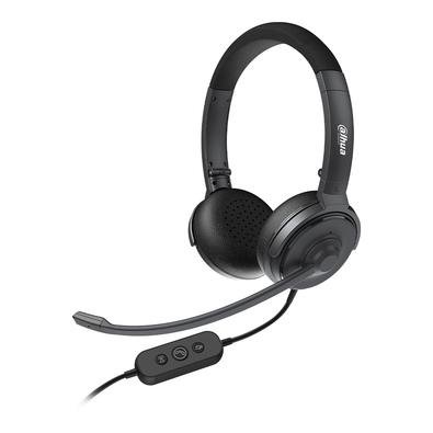 Headset Dahua, Controles de Áudio Integrado e Microfone, USB, Preto - VCS-ER200