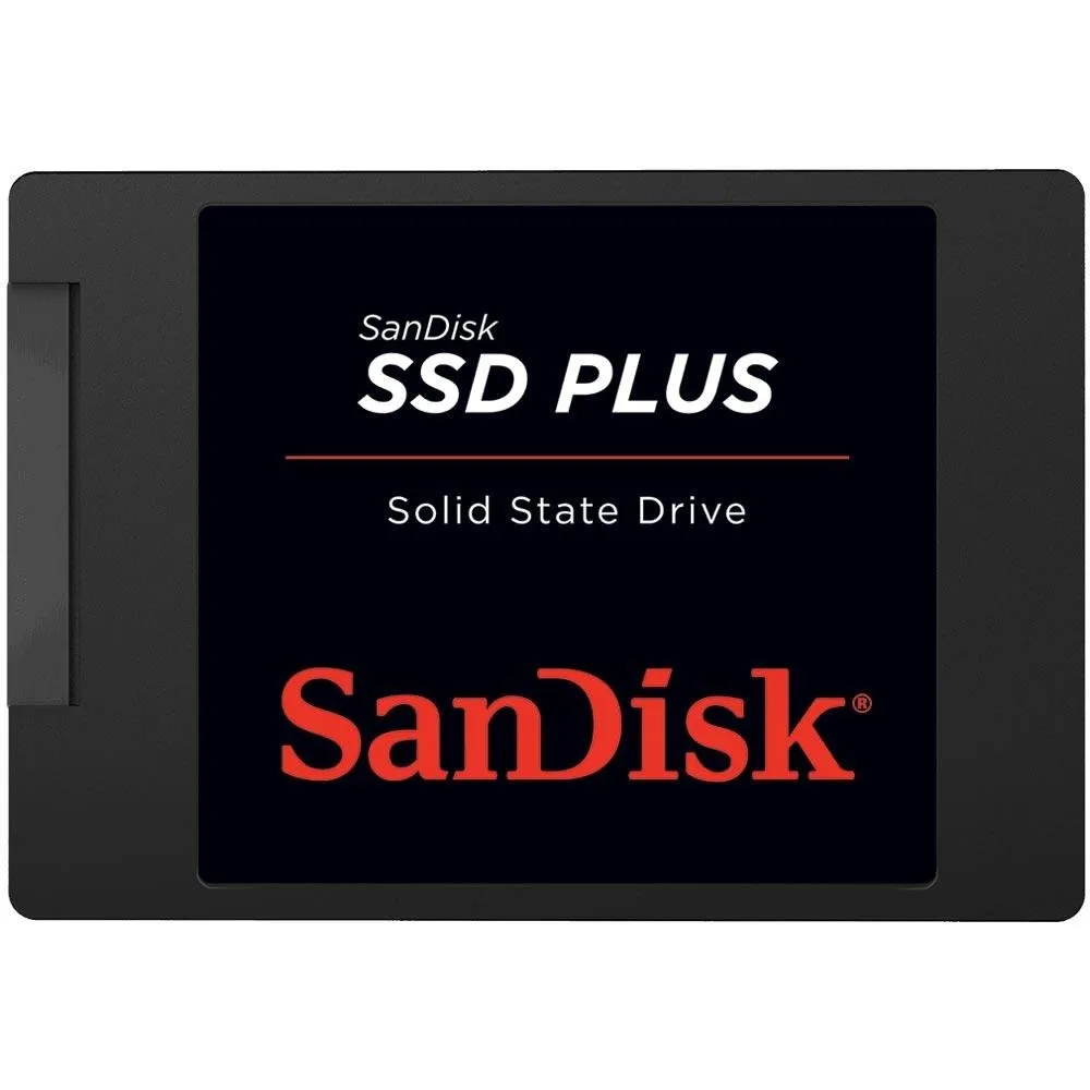 "SSD SanDisk Plus, 240GB, SATA III, 2.5"", Leitura: 530MB/s, Gravação: 440MB/s, Preto - SDSSDA-240G-G26"