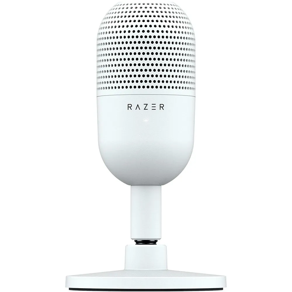 Microfone Razer Seiren V3 Mini, Ultracompacto, Conexão USB, Branco - RZ19-05050300-R3U1