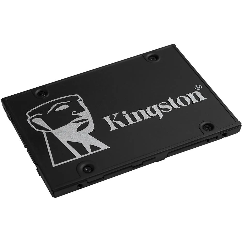 "SSD Kingston KC600, 1TB, SATA III, 2.5"", Leitura: 550MB/s, Gravação: 520MB/s, Corporativo, Preto - SKC600/1024G"