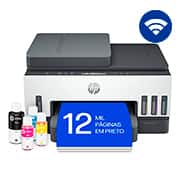 Impressora Multifuncional HP Smart Tank 754 Tanque de Tinta, Colorida, Duplex, USB, Wi-fi,...