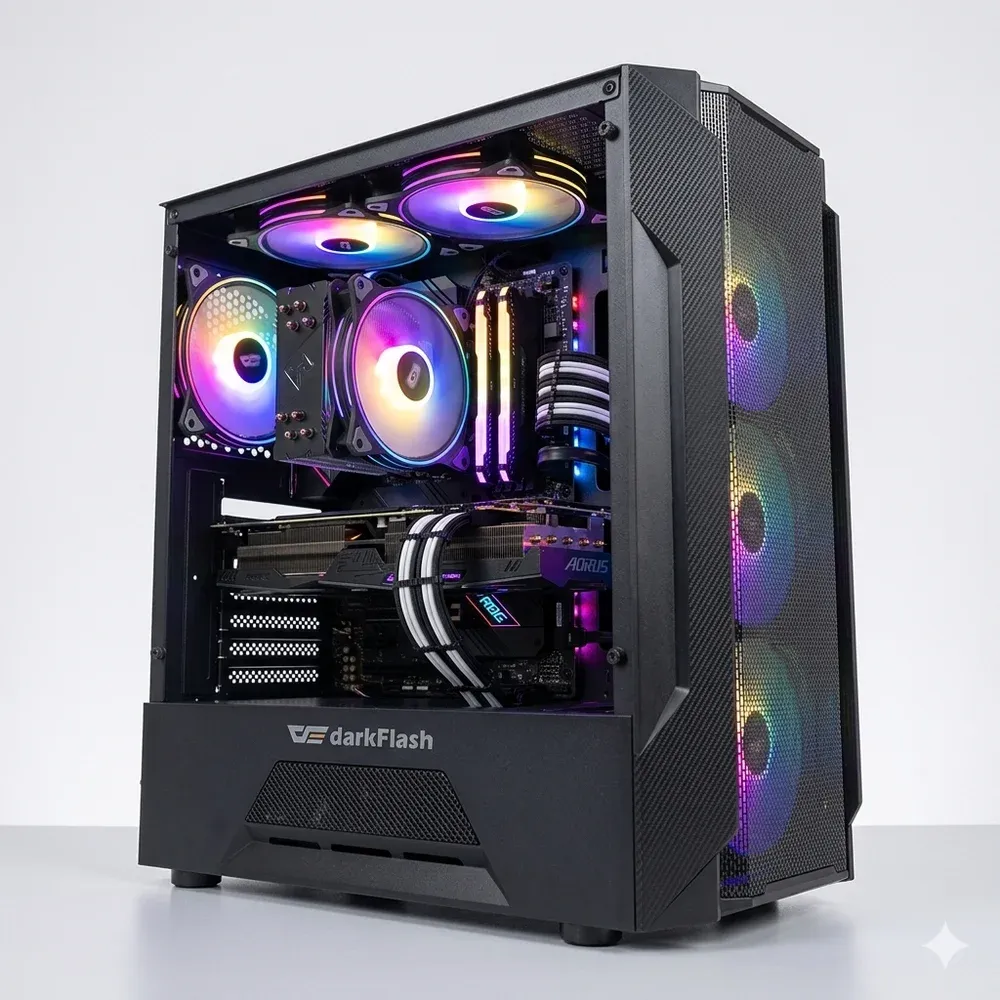 PC Workstation Amd Ryzen 7 7700, RTX 5060 Ti 16gb, 64gb Ddr5, 2TB Nvme, W11 - Balão.info