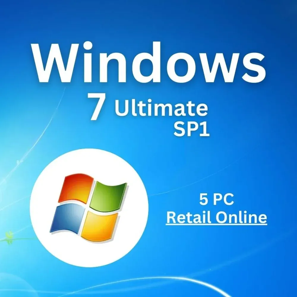 WINDOWS 7 Ultimate Sp1 5 PC Vitalicio - Chave De Ativacao - Envio Na Hora