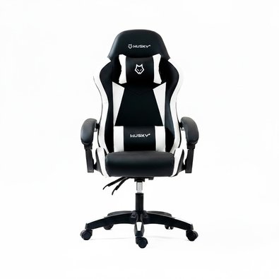 Cadeira Gamer Husky Storm 100, Até 120kg, Almofadas, Reclinável 135º,  PU, Preta E Branca - HCG100PTBR