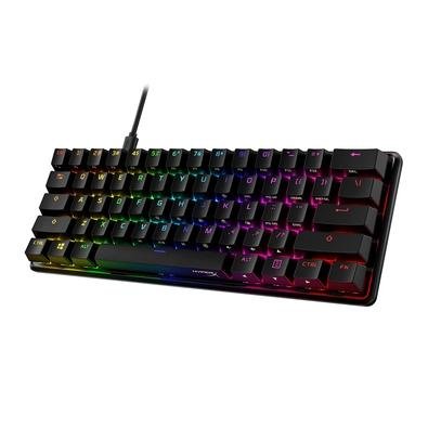 Teclado Mecânico Gamer HyperX Alloy Origins 60%, RGB, USB, HyperX Red Switch, Design Compacto, Anti-Ghosting, US, Preto - 4P5N4AA#ABA