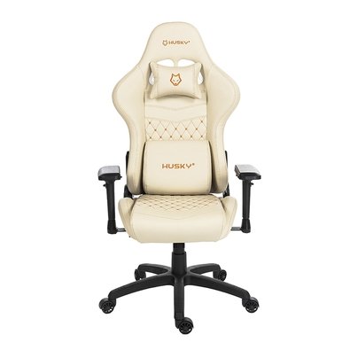 Cadeira Gamer Husky Tempest 4D, Até 145kg, Braços 4D, Almofadas, Reclinável 150º, PU, Descanso para Pés, Branca - HCG700BR4D