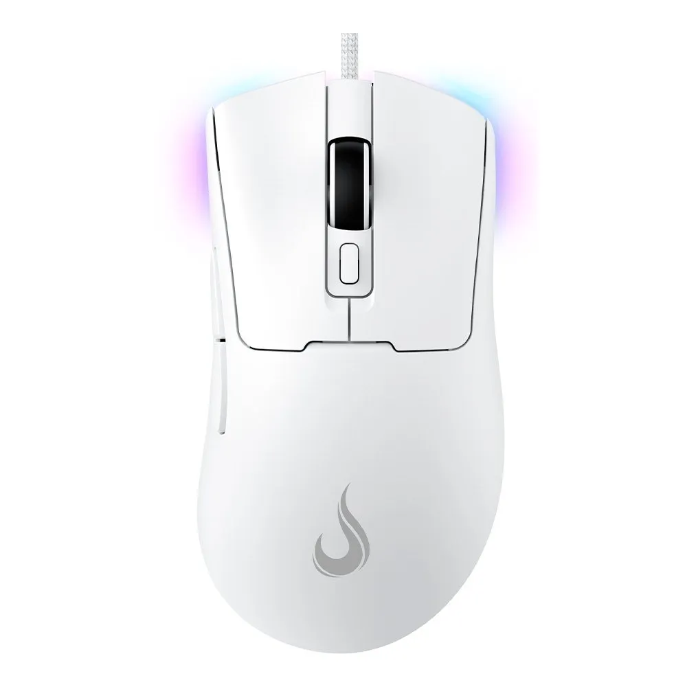Mouse Gamer Rise Mode G1 Pro White RGB, 12000 DPI, 7 Botões, Branco - RM-MG-01-FW