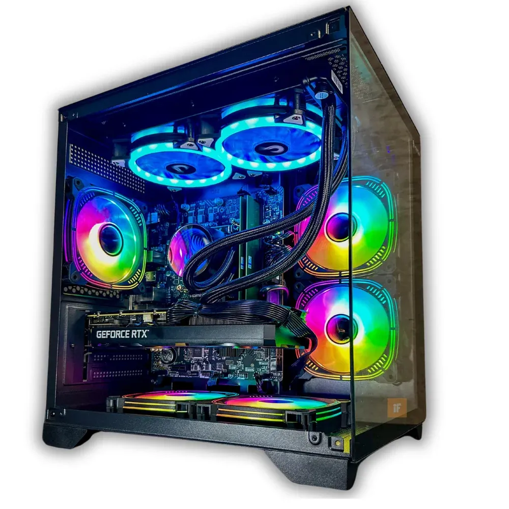 PC Gamer Balão.info Campinas Aquario, AMD Ryzen 7 5700x, 32GB RAM, RTX 3060, SSD 1TB, Windows 11 Pro, Water Cooler 240mm