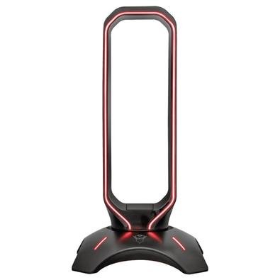 Suporte para Headset Gamer Trust GXT 265 Cintar, RGB, 2 Portas USB - 23647