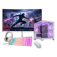 "Computador PC Gamer Prime RGB I9 11ª 32gb Ram SSD 480GB RTX 2060 6gb Monitor 23"" Curvo - Branco"