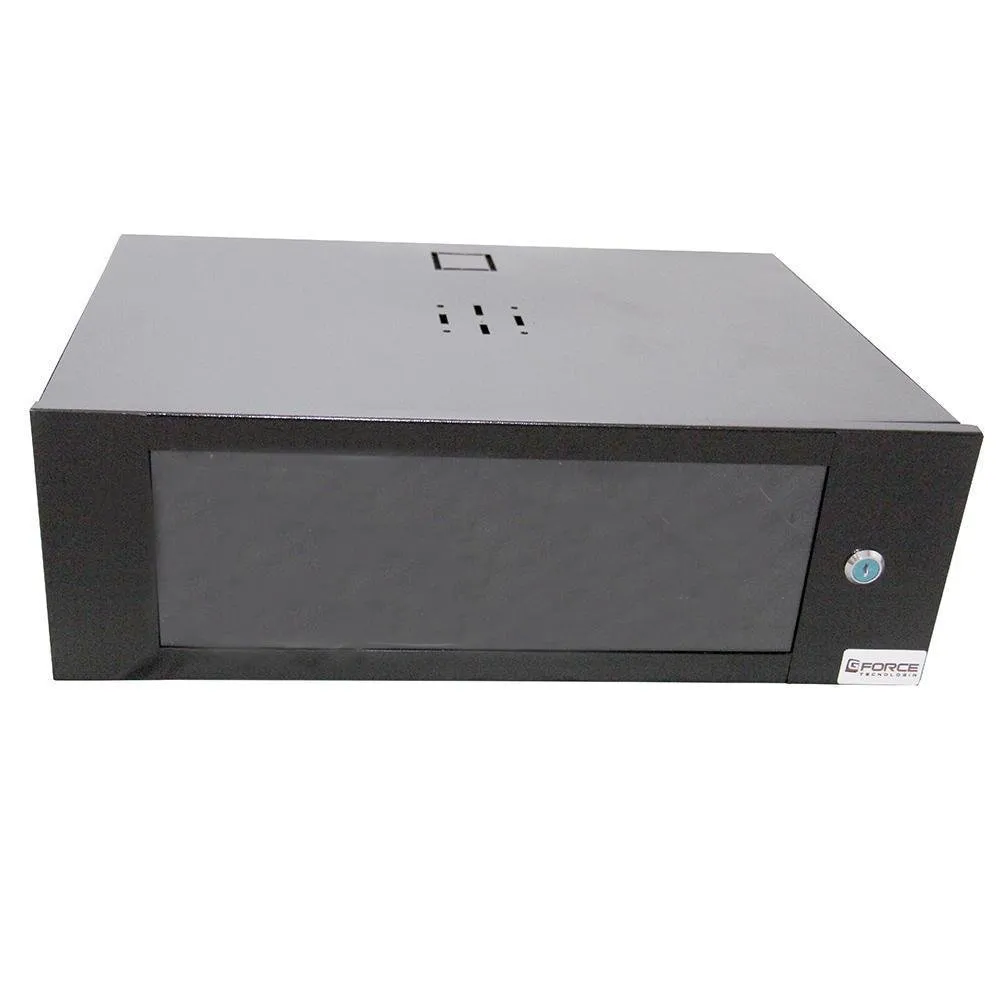 "Rack Servidor Gforce Padrão 19"", 3U x 350 Nvidia, com Visor de Acrílico, Montagem na Parede"