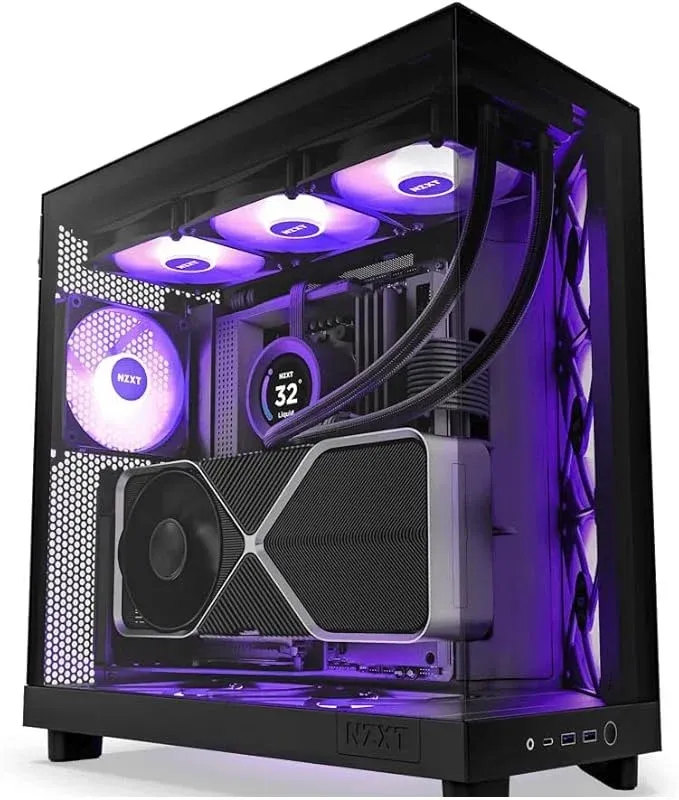 PC Gamer High End Ryzen 7 9800x3d Rtx 5060 ti 16gb,32gb Ddr5 2TB Nvme WINDOWS 11 Pro Nzxt H6 Flow