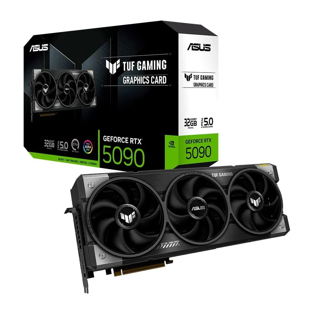 Placa de Vídeo ASUS RTX5090 TUF Gaming NVIDIA GeForce, 32GB, GDDR7, G-Sync, Ray Tracing, DLSS 4, HDR - 90YV0LY1-M0NA00