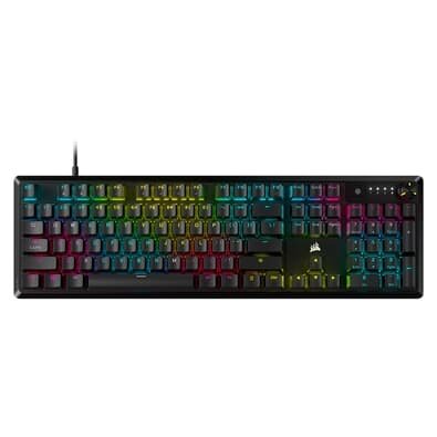 Teclado Gamer Mecânico Corsair K70 Core RGB, Teclas lineares Vermelho, USB 3.0, Preto - CH-910971E-NA