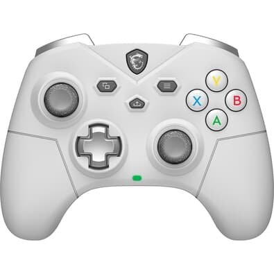 Controle Gamer Sem Fio MSI Force GC300 Wireless White, 2.4GHz, Bluetooth, USB2.0 Tipo-C, PC e Android, Branco - FORCEGC300WW