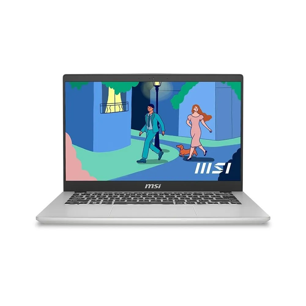 "Notebook MSI Modern 14 AMD Ryzen 5-7530U, 8GB RAM, SSD 512GB, 14"" FHD IPS, Win 11H Standard, Prata - 9S7-14JK11-282"