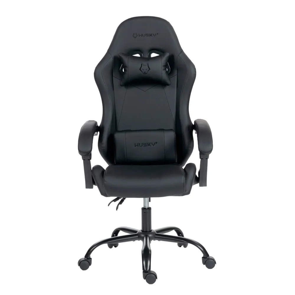 Cadeira Gamer Husky Storm 100, Até 120kg, Almofadas, Reclinável 135º, PU, Preta - HCG100PT