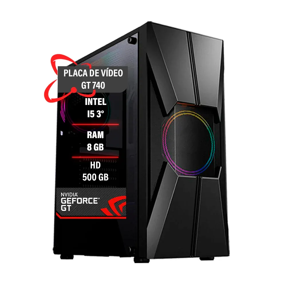 PC Gamer Intel Core I5 3° Hd 500gb Gt 740 Memória 8GB Ddr3