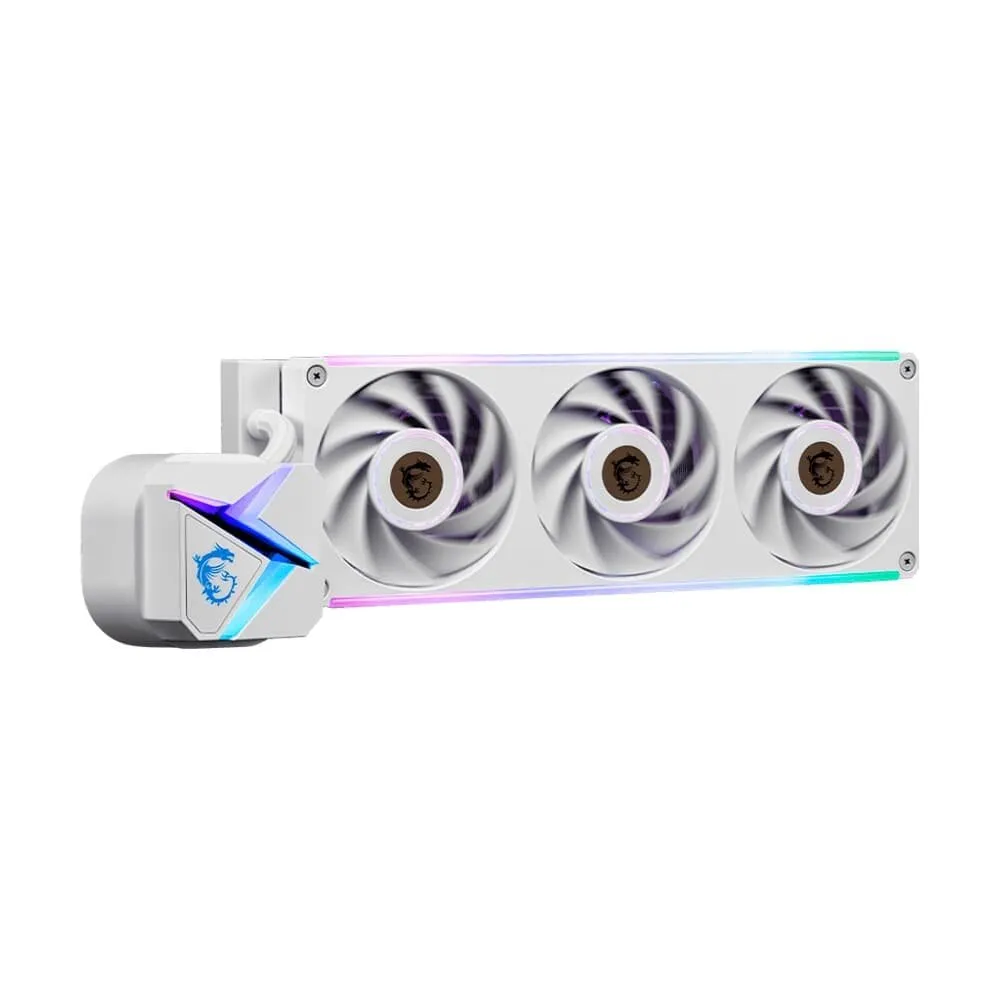Water Cooler MSI MAG Coreliquid C360 V2 WT, ARGB, 360mm, Intel e AMD, Branco - CLC360V2WT