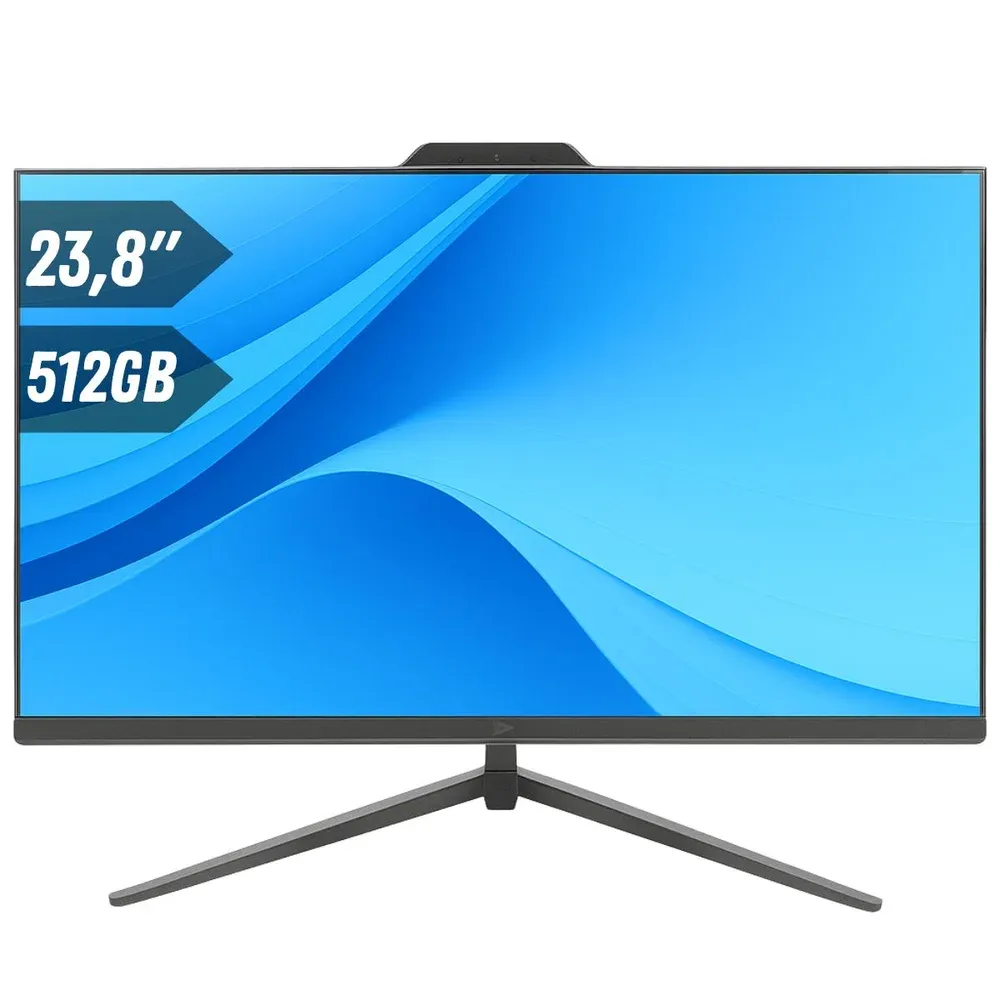 "Computador All In One Grasep 23.8"", Intel i5-7200u 3.1Ghz, 8GB RAM, SSD 512GB, Bateria UPS, Windows 11 Pro"