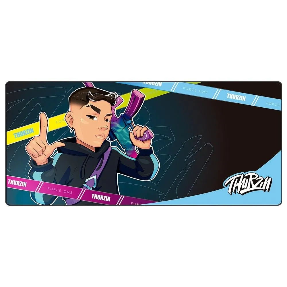 Mousepad Gamer Force One Skyhawk XXL Thurzin Special Edition, Control, Extra Grande, 900x400x3mm -  FR.MP.SH.15
