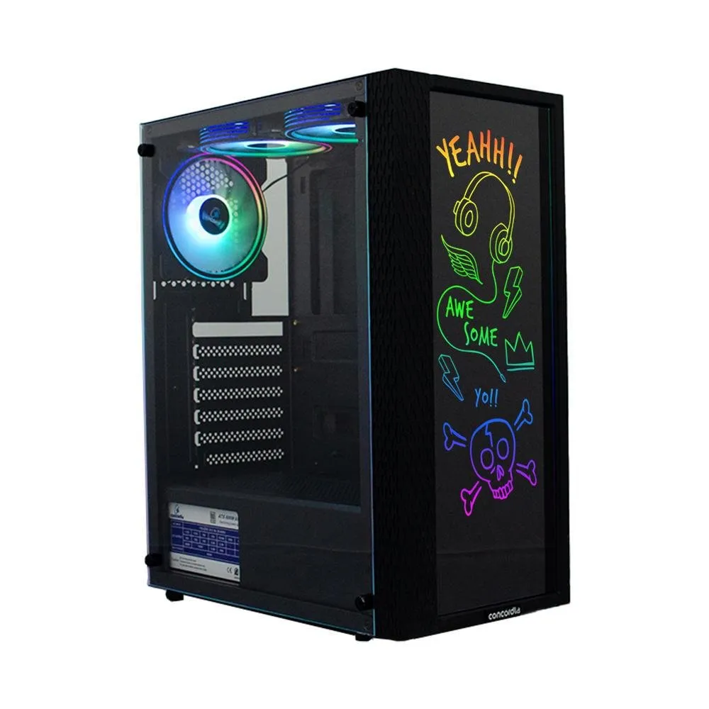 PC Gamer Concórdia, Intel Core I5, RAM 8GB, SSD 240GB, Fonte 600W 80 Plus White, FreeDos