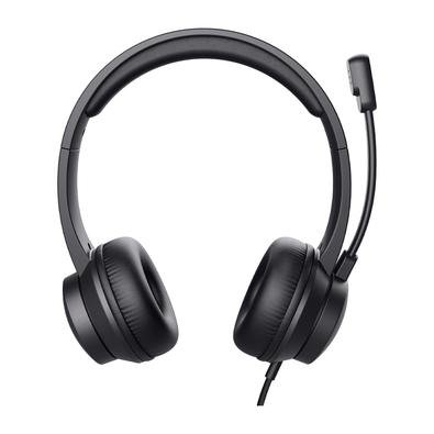 Headset Trust HS-201, Almofadas Macias, Design Leve, Para PC, Conexão USB, Preto - 25373