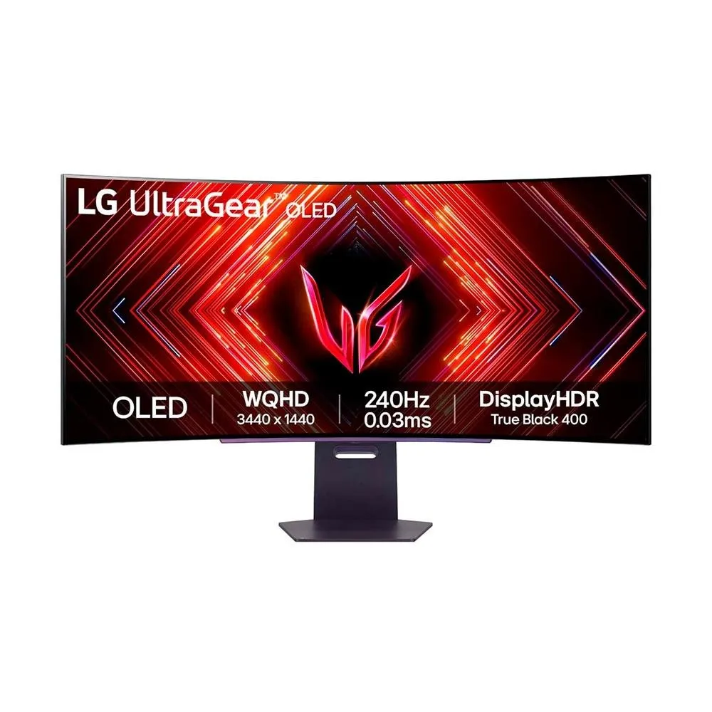 "Monitor Gamer Curvo LG UltraGear OLED 45"", 2K QHD, 240Hz, 0.03ms, FreeSync Premium Pro, G-Sync, HDR400  - 45GS95QE"