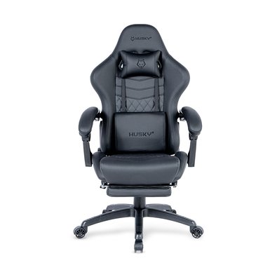 Cadeira Gamer Husky Tempest 700, Até 145kg, Almofadas, Reclinável 150º, PU, Descanso para Pés, Preta - HCG700PT