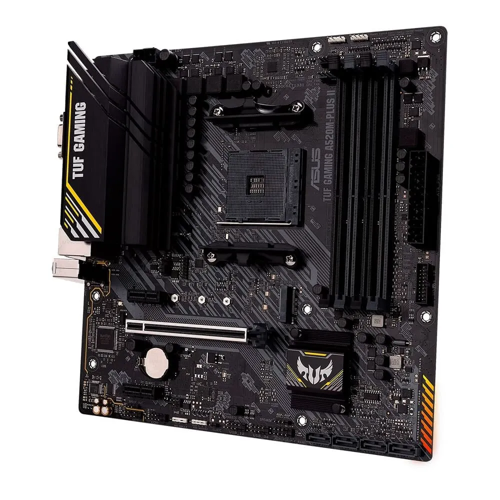 Placa-Mãe ASUS TUF GAMING A520M-PLUS II, AMD AM4, mATX, DDR4, Preto - 90MB17G0-M0EAY0