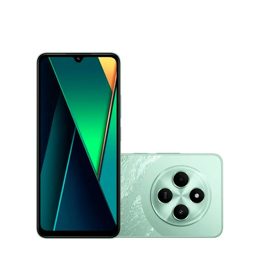"Smartphone Xiaomi POCO C75, 8GB + 256GB, Tela 6.74"""", Câmera 50MP, Verde - CX414VRD"