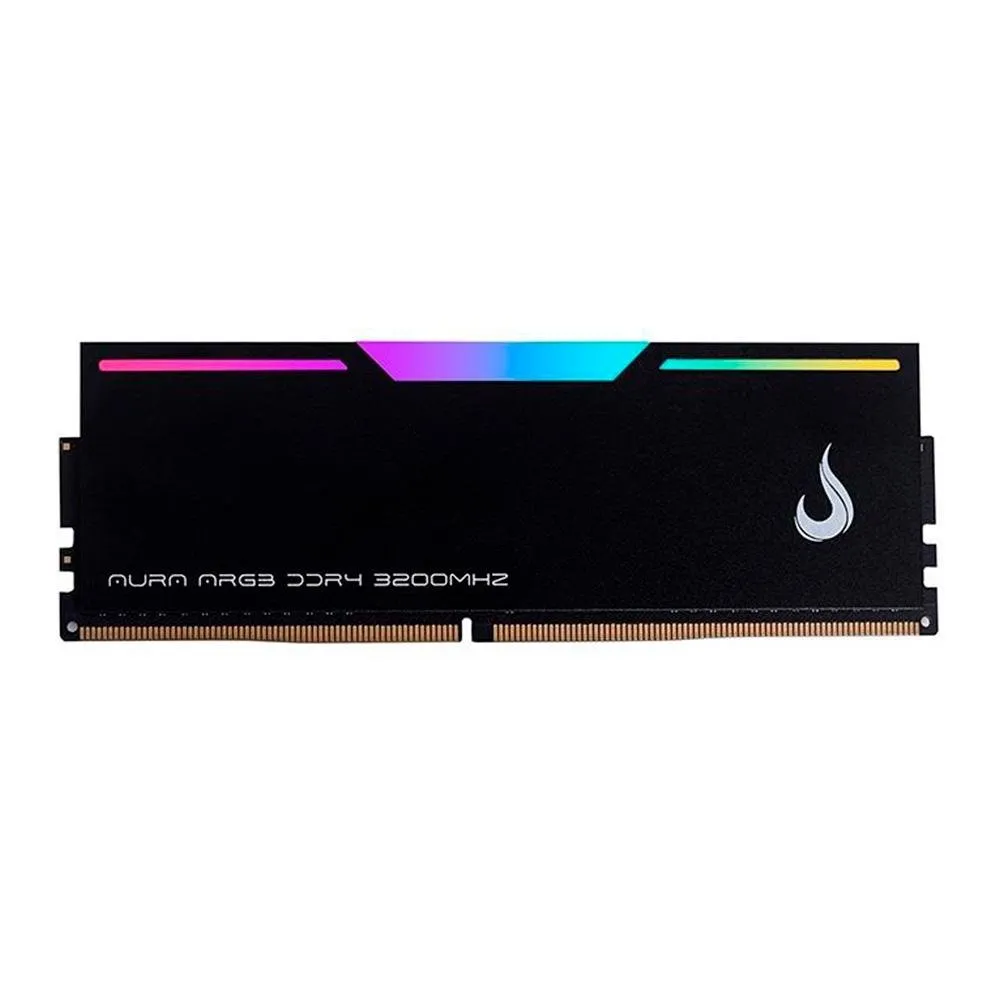 Memória RAM Gamer Rise Mode Aura, ARGB, 16GB, 3200MHz, DDR4, CL19, Preto - RM-D4AB-16G-3200ARGB